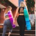 Bolsa para carregar Tapete de Yoga - Degradê Lilás e Rosa - Bolso Lateral com Alça Regulável e Fechamento estilo Saco